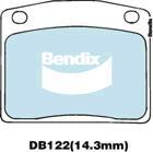 BENDIX DB122 GCT - Kit de plaquettes de frein, frein à disque cwaw.fr