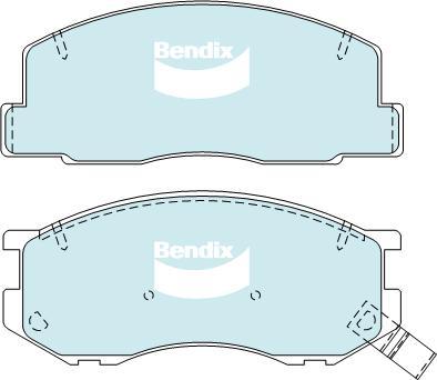 BENDIX DB1276 GCT - Kit de plaquettes de frein, frein à disque cwaw.fr