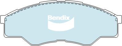 BENDIX DB1741 4WD - Kit de plaquettes de frein, frein à disque cwaw.fr