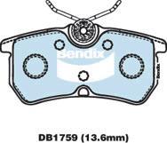 BENDIX DB1759 GCT - Kit de plaquettes de frein, frein à disque cwaw.fr