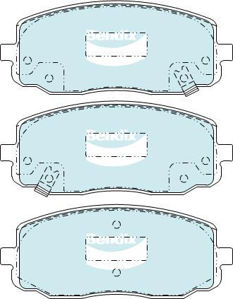 BENDIX DB1755 GCT - Kit de plaquettes de frein, frein à disque cwaw.fr