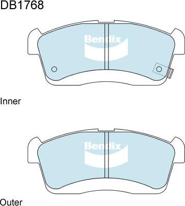 BENDIX DB1768 ULT - Kit de plaquettes de frein, frein à disque cwaw.fr