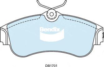 BENDIX DB1701 GCT - Kit de plaquettes de frein, frein à disque cwaw.fr