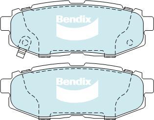 BENDIX DB1789 4WD - Kit de plaquettes de frein, frein à disque cwaw.fr