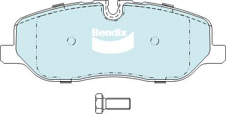 BENDIX DB1780 4WD - Kit de plaquettes de frein, frein à disque cwaw.fr