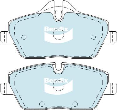 BENDIX DB1782 EURO+ - Kit de plaquettes de frein, frein à disque cwaw.fr