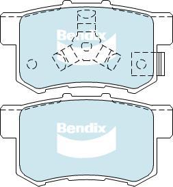 BENDIX DB1728 4WD - Kit de plaquettes de frein, frein à disque cwaw.fr