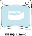 BENDIX DB39 GCT - Kit de plaquettes de frein, frein à disque cwaw.fr