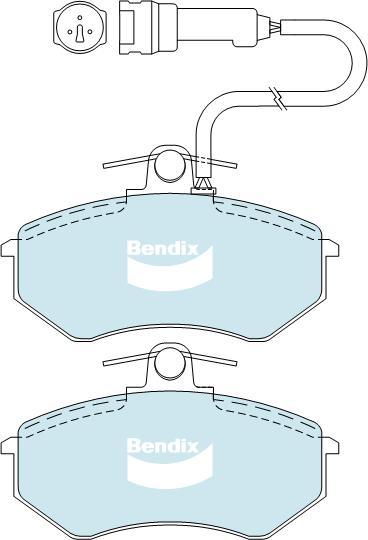 BENDIX DB343 MKT - Kit de plaquettes de frein, frein à disque cwaw.fr