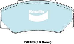 BENDIX DB389 GCT - Kit de plaquettes de frein, frein à disque cwaw.fr