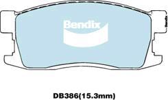 BENDIX DB386 GCT - Kit de plaquettes de frein, frein à disque cwaw.fr