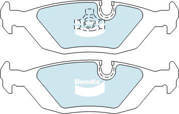 BENDIX DB296 EURO+ - Kit de plaquettes de frein, frein à disque cwaw.fr