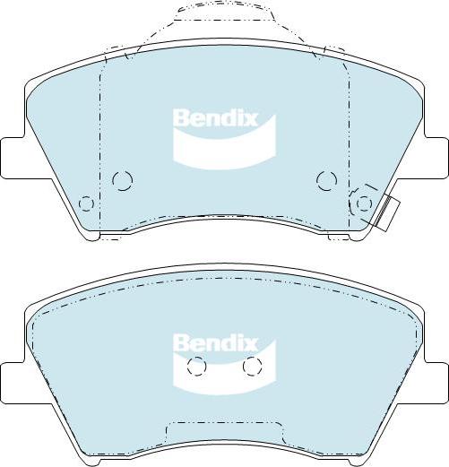 BENDIX DB2443 GCT - Kit de plaquettes de frein, frein à disque cwaw.fr