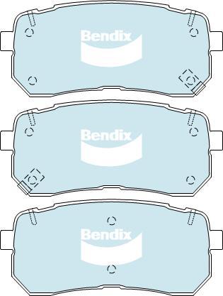 BENDIX DB2447 4WD - Kit de plaquettes de frein, frein à disque cwaw.fr