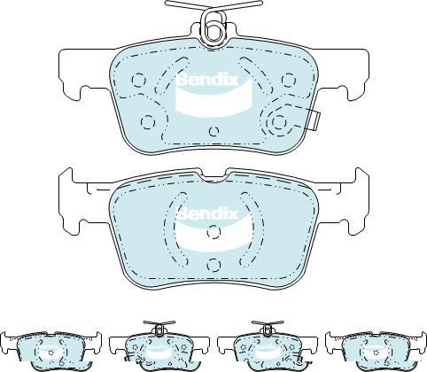 BENDIX DB2406 GCT - Kit de plaquettes de frein, frein à disque cwaw.fr