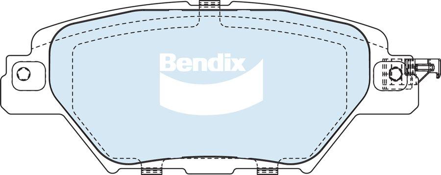 BENDIX DB2485 4WD - Kit de plaquettes de frein, frein à disque cwaw.fr