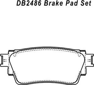 BENDIX DB2486 GCT - Kit de plaquettes de frein, frein à disque cwaw.fr