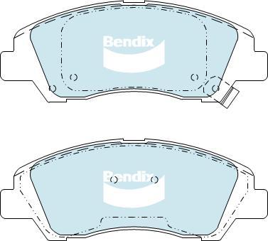 BENDIX DB2420 GCT - Kit de plaquettes de frein, frein à disque cwaw.fr