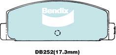 BENDIX DB252 GCT - Kit de plaquettes de frein, frein à disque cwaw.fr