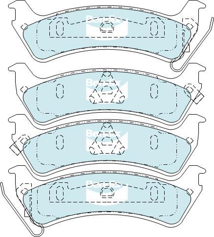 BENDIX DB2093 MKT - Kit de plaquettes de frein, frein à disque cwaw.fr