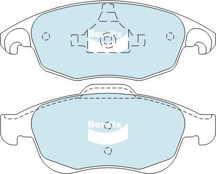 BENDIX DB2040 GCT - Kit de plaquettes de frein, frein à disque cwaw.fr