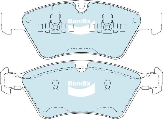 BENDIX DB2048 4WD - Kit de plaquettes de frein, frein à disque cwaw.fr