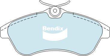 BENDIX DB2043 EURO+ - Kit de plaquettes de frein, frein à disque cwaw.fr