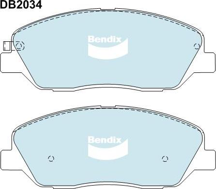 BENDIX DB2034 4WD - Kit de plaquettes de frein, frein à disque cwaw.fr