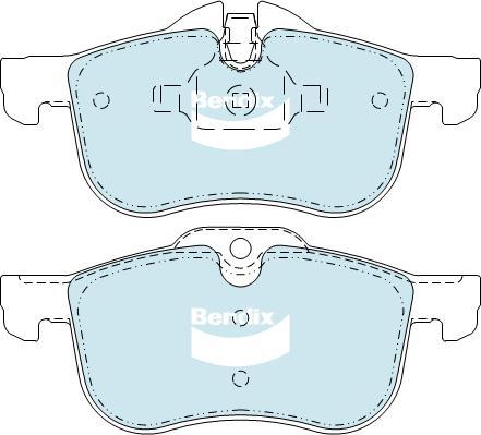 BENDIX DB2022 UP - Kit de plaquettes de frein, frein à disque cwaw.fr