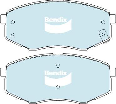 BENDIX DB2072 4WD - Kit de plaquettes de frein, frein à disque cwaw.fr