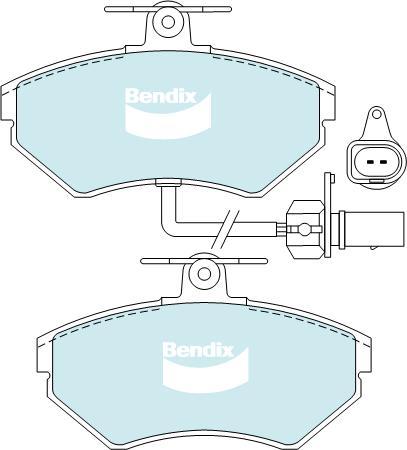 BENDIX DB2193 EURO+ - Kit de plaquettes de frein, frein à disque cwaw.fr