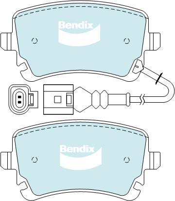 BENDIX DB2192 EURO+ - Kit de plaquettes de frein, frein à disque cwaw.fr