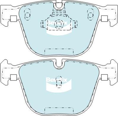 BENDIX DB2197 EURO+ - Kit de plaquettes de frein, frein à disque cwaw.fr