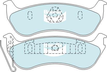 BENDIX DB2163 EURO+ - Kit de plaquettes de frein, frein à disque cwaw.fr