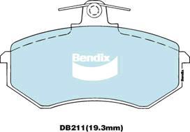 BENDIX DB211 GCT - Kit de plaquettes de frein, frein à disque cwaw.fr