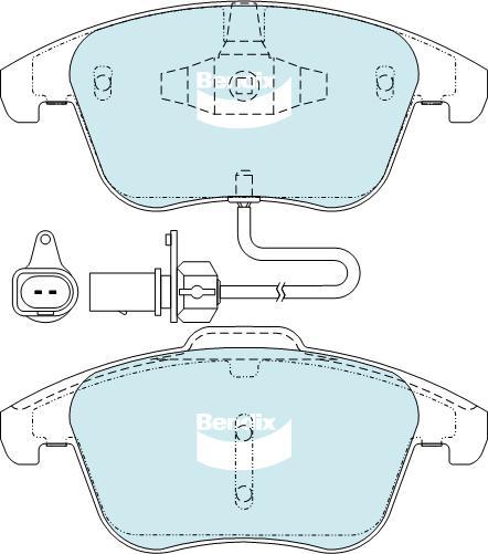 BENDIX DB2184 MKT - Kit de plaquettes de frein, frein à disque cwaw.fr