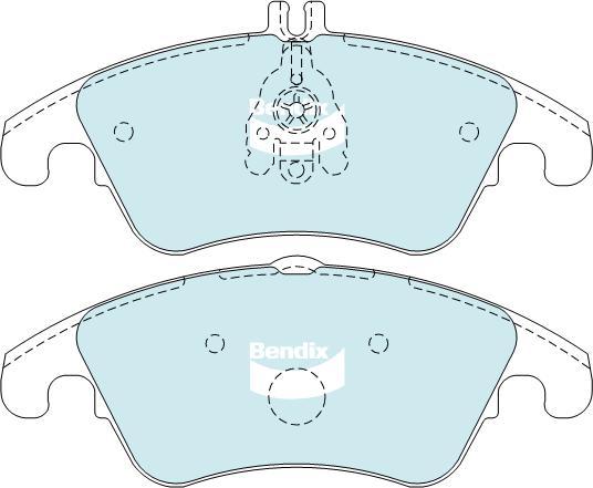 BENDIX DB2183 EURO+ - Kit de plaquettes de frein, frein à disque cwaw.fr