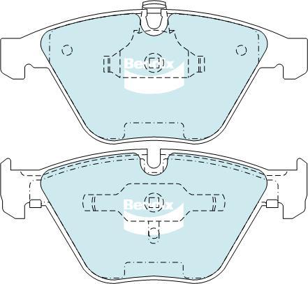 BENDIX DB2187 EURO+ - Kit de plaquettes de frein, frein à disque cwaw.fr