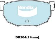 BENDIX DB284 GCT - Kit de plaquettes de frein, frein à disque cwaw.fr