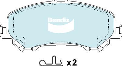 BENDIX DB2345 4WD - Kit de plaquettes de frein, frein à disque cwaw.fr