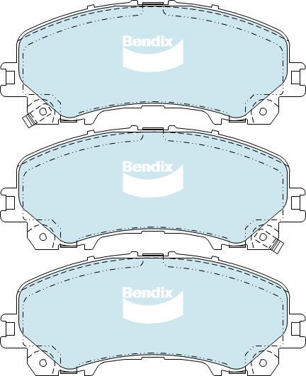 BENDIX DB2341 4WD - Kit de plaquettes de frein, frein à disque cwaw.fr