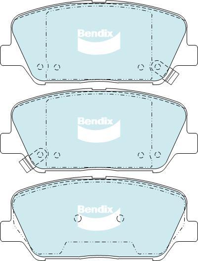 BENDIX DB2348 GCT - Kit de plaquettes de frein, frein à disque cwaw.fr