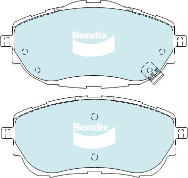 BENDIX DB2351 GCT - Kit de plaquettes de frein, frein à disque cwaw.fr