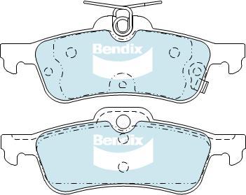 BENDIX DB2309 GCT - Kit de plaquettes de frein, frein à disque cwaw.fr