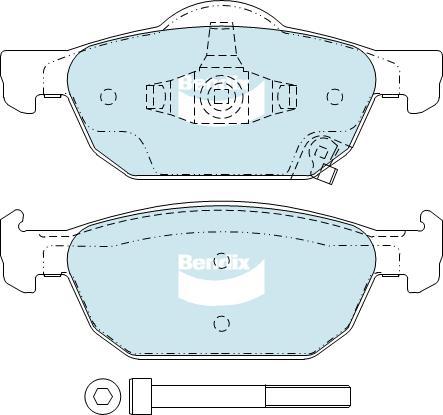 BENDIX DB2308 GCT - Kit de plaquettes de frein, frein à disque cwaw.fr