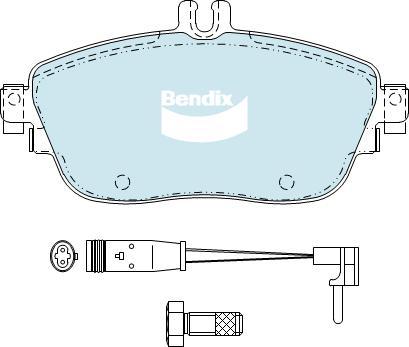 BENDIX DB2315 EURO+ - Kit de plaquettes de frein, frein à disque cwaw.fr