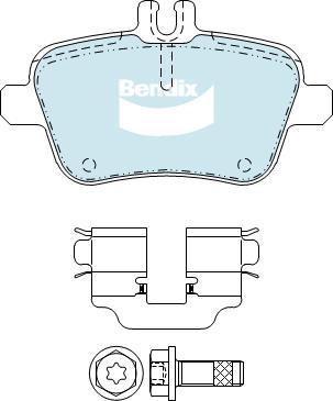 BENDIX DB2318 EURO+ - Kit de plaquettes de frein, frein à disque cwaw.fr