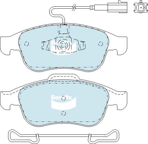 BENDIX DB2312 GCT - Kit de plaquettes de frein, frein à disque cwaw.fr