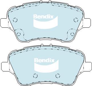 BENDIX DB2382 UP - Kit de plaquettes de frein, frein à disque cwaw.fr