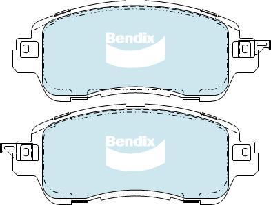 BENDIX DB2334 HD - Kit de plaquettes de frein, frein à disque cwaw.fr